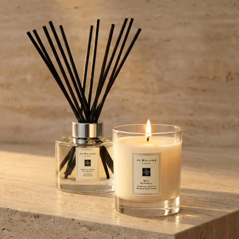 Jo Malone London Set | The “British Garden” Home Duo (Bluebell Candle 200g + English Pear Diffuser 165ml)