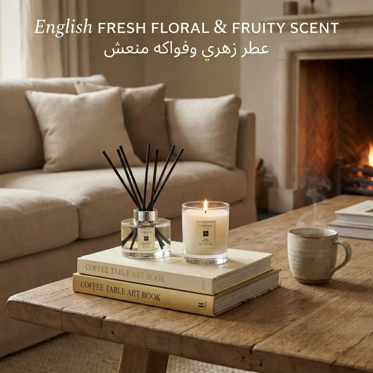 Jo Malone London Set | The “British Garden” Home Duo (Bluebell Candle 200g + English Pear Diffuser 165ml)